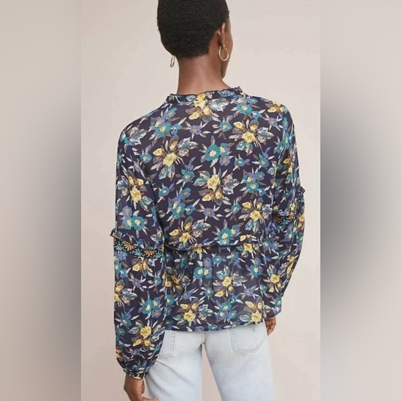 Meadow Rue Anthropologie Strasser Floral Blouse - Picture 3 of 7